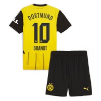 Stroje piłkarskie Borussia Dortmund Julian Brandt #10 Koszulka Podstawowej dla dzieci 2024-25 Krótki Rękaw (+ szorty)